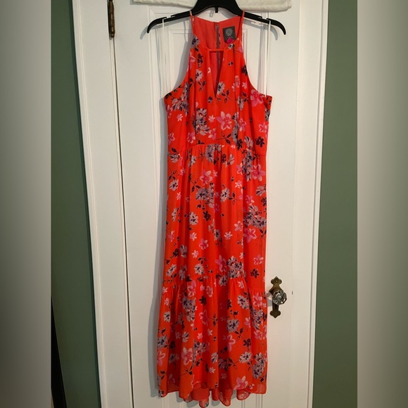 EUC Vince Camuto Floral-Print Chiffon High-Low Maxi
Dress, Size 6 - Picture 3 of 12